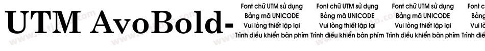 UTM AvoBold字体转换